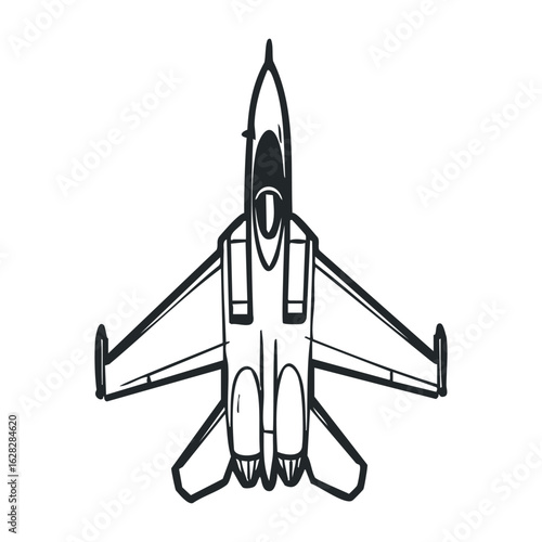 Fighter jet demonstration airshow event aviation display open air high altitude aerobatics. Vector illustration