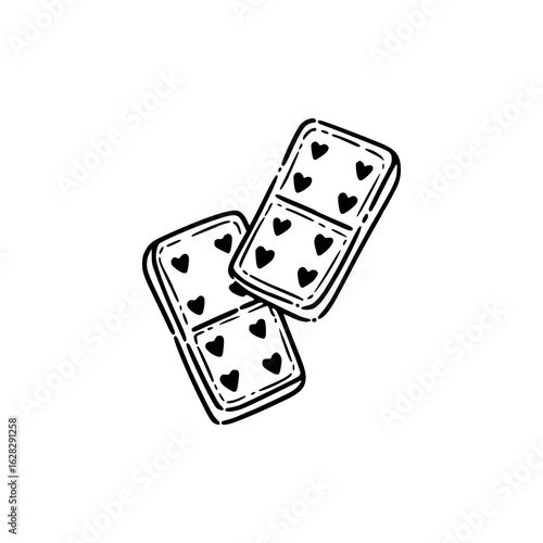 valentine's day dominoes game
