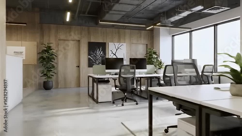 Wallpaper Mural Modern open-plan office space Torontodigital.ca