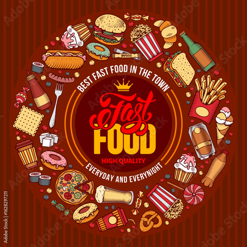 Food Truck Festival Stock Vector 