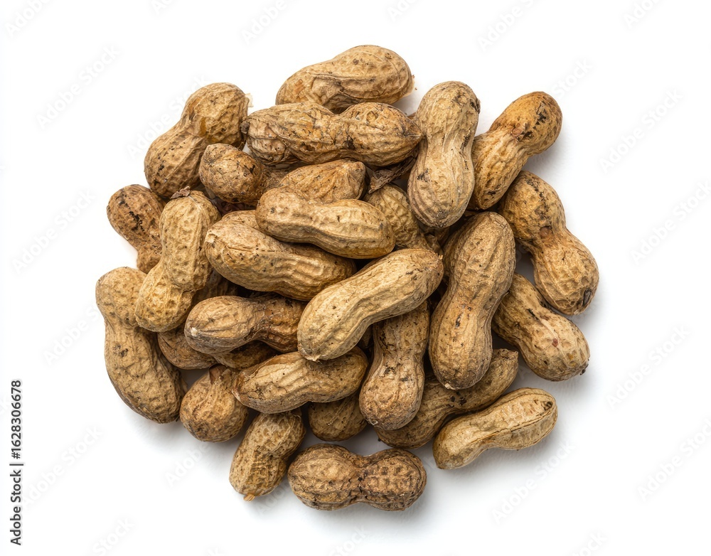 A cluster of whole peanuts A cluster of whole peanuts