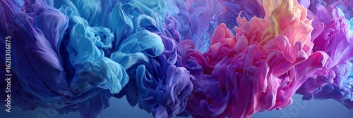 Astratto flusso di colore, vortice di tinta, sfumature pastello