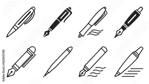 Collection of Simple Black Pen Icons
