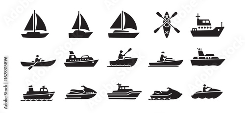 Collection of various reptile silhouettes representing lizards crocodiles snakes and more animals
