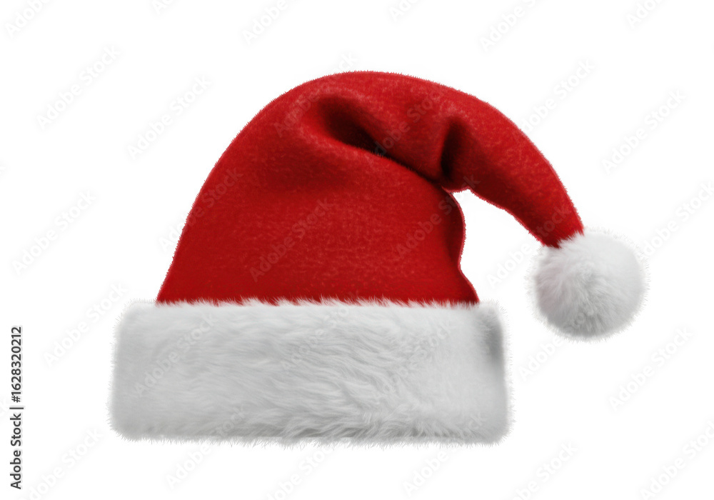 Santa claus red hat for christmas isolated on transparent background Santa claus red hat for christmas isolated on transparent background