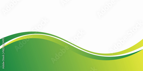 Green and Yellow wave business template with sparkle bokeh modern texture pattern for text and message website design.