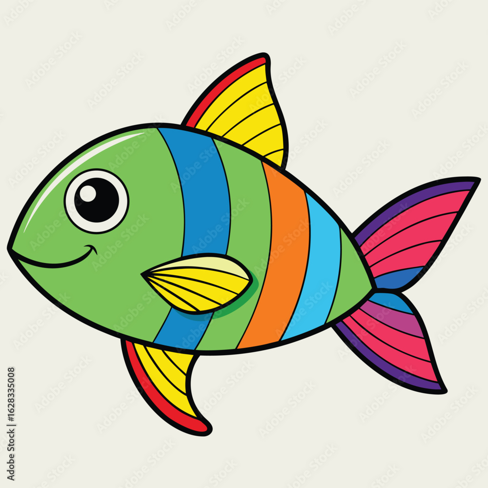 Fototapeta premium fish on a white background