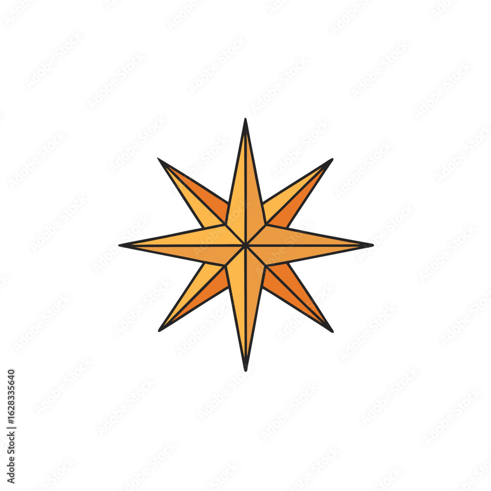 Obraz premium compass on a white background