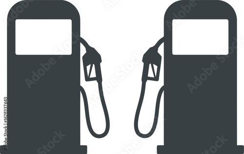Gas station pumps icon vector