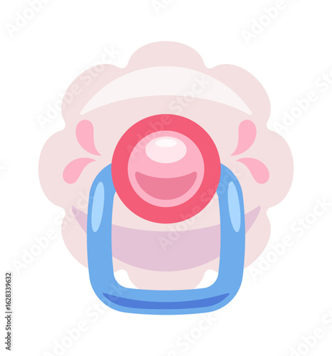 Baby care pacifier cartoon design