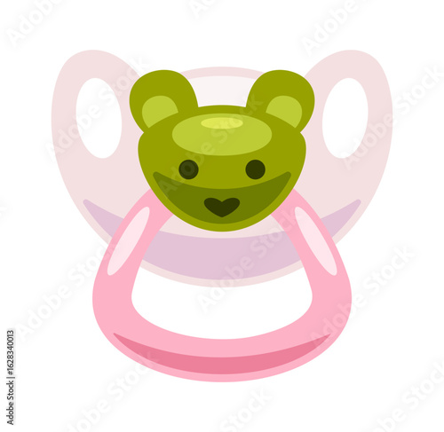 Cute baby pacifier animal decorated