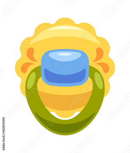 Baby pacifier summer sun shape