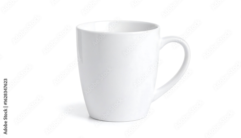 Obraz premium White ceramic mug, isolated