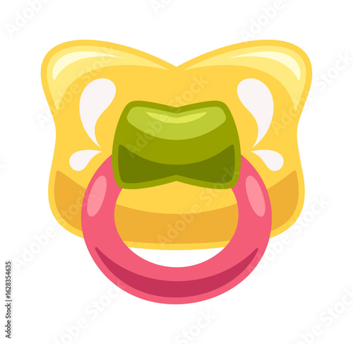 Colorful rubber soother cartoon accessory