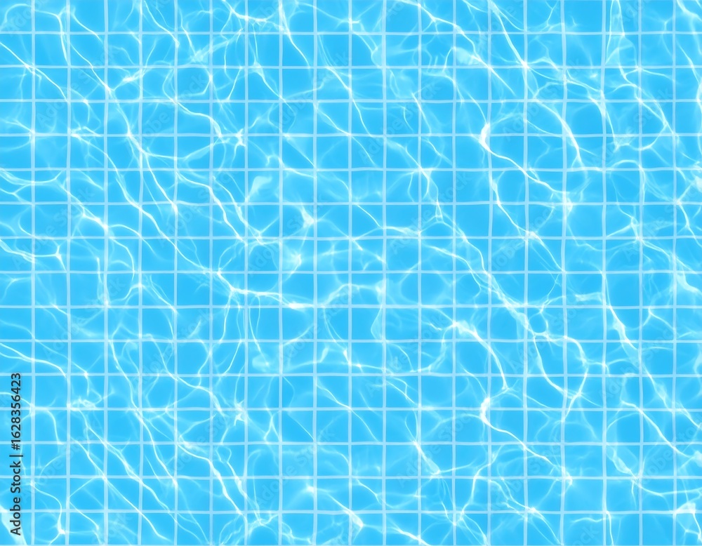 Obraz premium Sparkling blue pool tiles