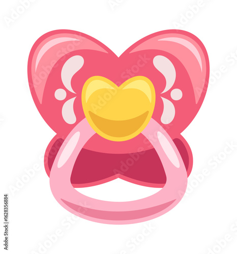 Baby girl pacifier cartoon design
