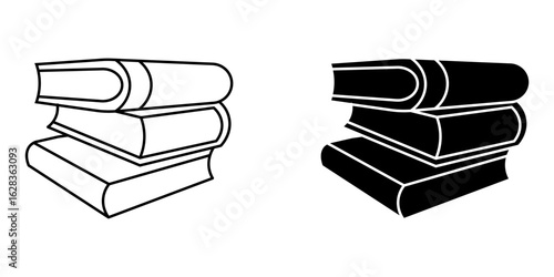  book icon white on background
