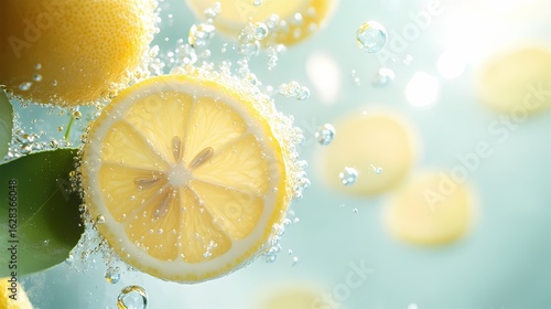 lemon in water