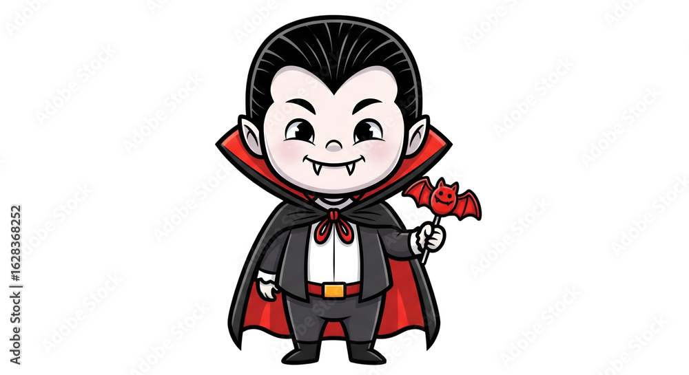 Cartoon Halloween Vampire Kid – Transparent Background Cartoon Halloween Vampire Kid – Transparent Background