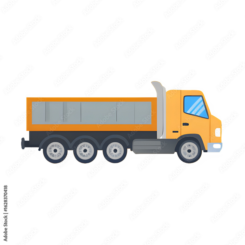 Heavy Duty Truck Icon – Industrial Cargo Transport Vector, Robust Construction Lorry Side View, Isolated Flat Design Illustration on White Background for Logistics and Freight Themes Heavy Duty Truck Icon – Industrial Cargo Transport Vector, Robust Construction Lorry Side View, Isolated Flat Design Illustration on White Background for Logistics and Freight Themes