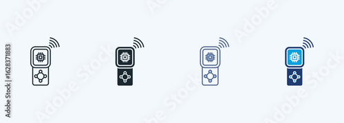 Smart Gas Sensor Multiple Style Icon Collection