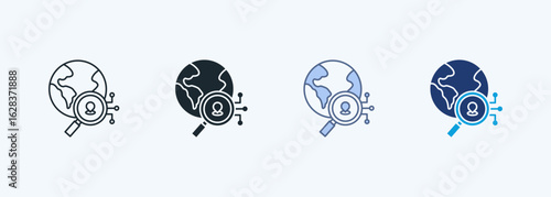 Global Positioning System Multiple Style Icon Collection