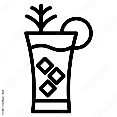 Gintonic icon vector illustration