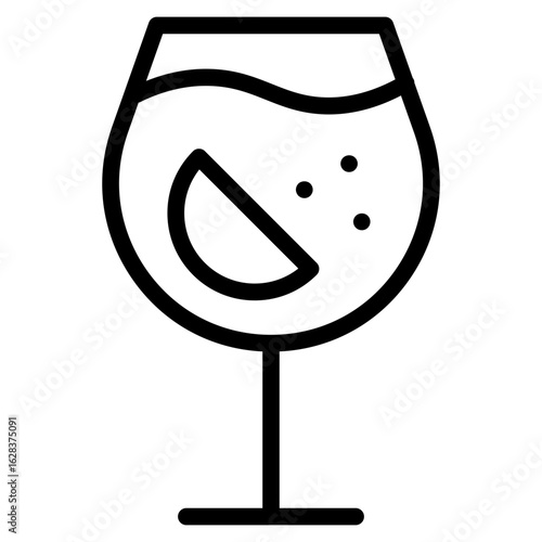 Aperol spritz icon vector illustration