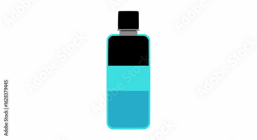 A modern bottle in a clean, simple style.