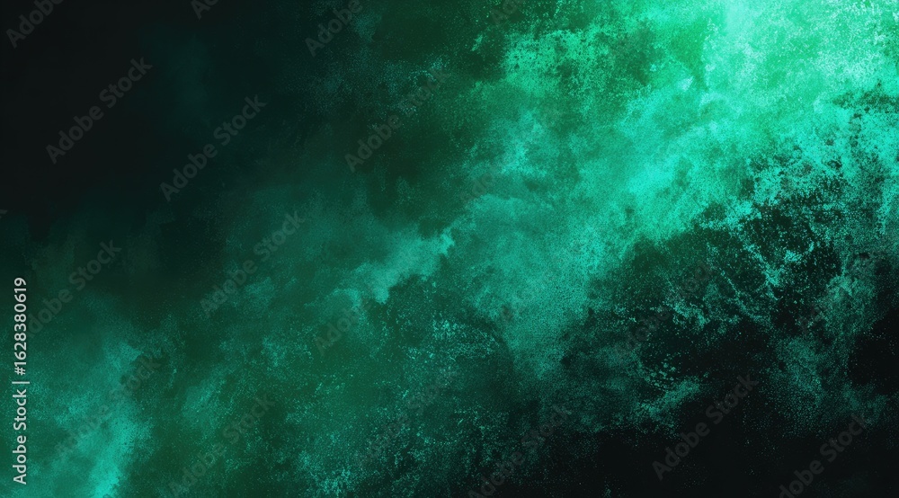 Obraz premium Abstract teal and dark green textures blend in a dynamic pattern
