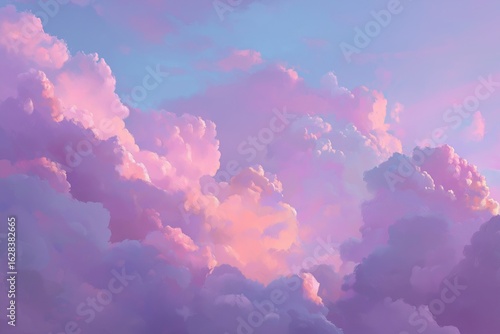 Purple sky. Dreamy fantasy. AI-generated.