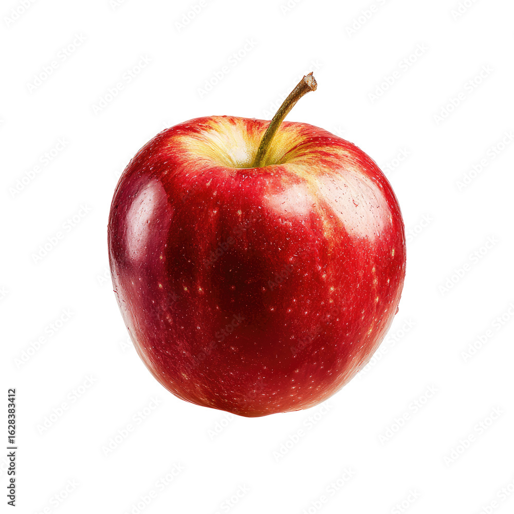 Close-up of a single, red apple Close-up of a single, red apple