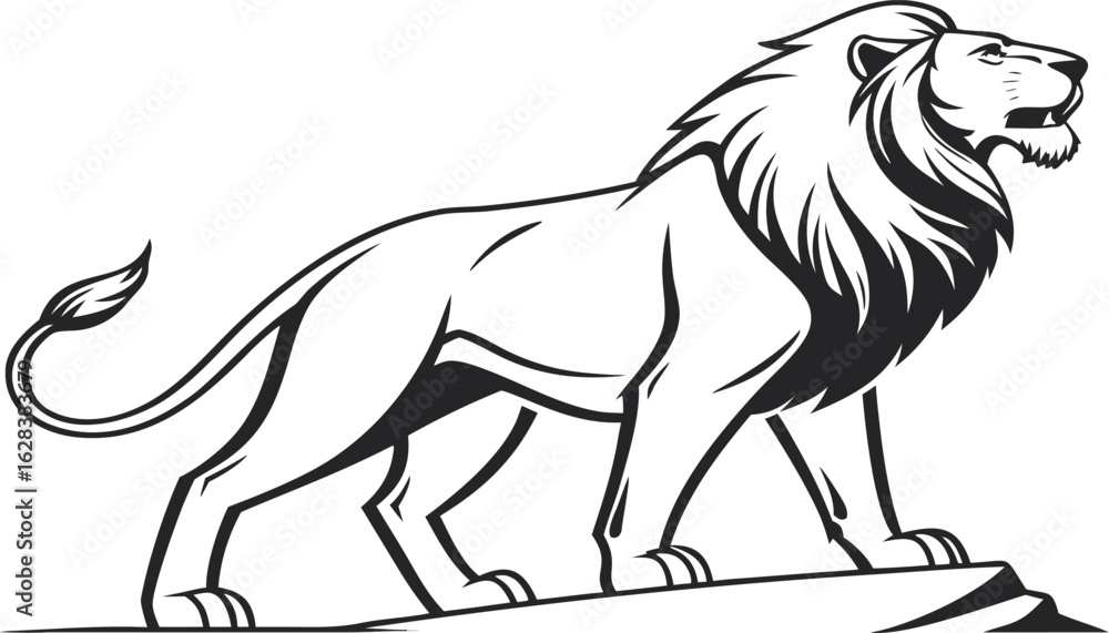 Fototapeta premium lion on remove background 