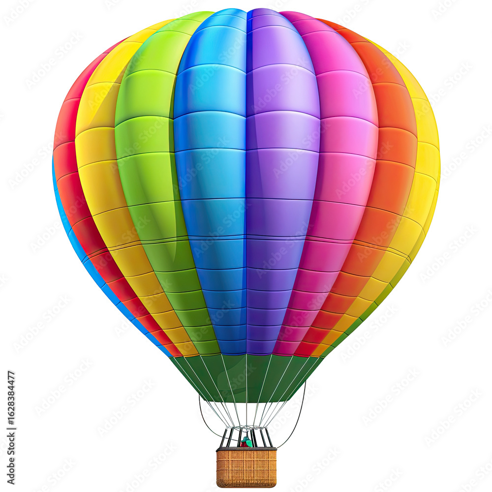Naklejka premium Colorful hot air balloon (1)
