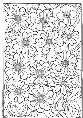 Wallpaper Mural seamless floral pattern Torontodigital.ca