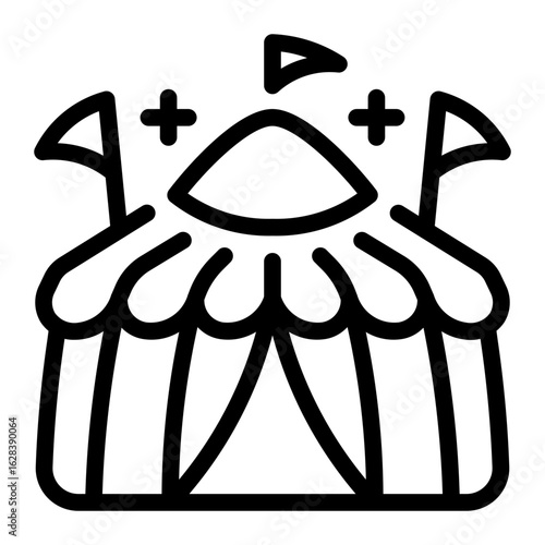 This Circus icon is suitable for Amusement Park, Entertainment, etc.