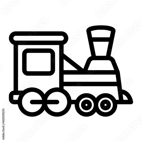 This Train icon is suitable for Amusement Park, Entertainment, etc.