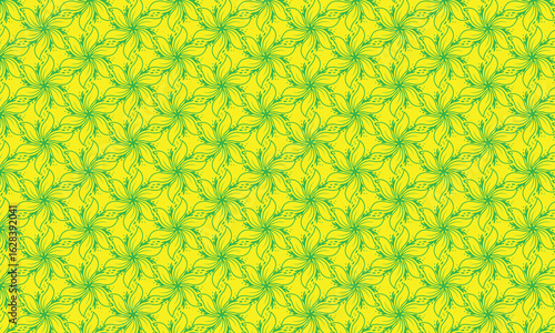 Vector illustration of vintage floral ornament pattern wallpaper background design