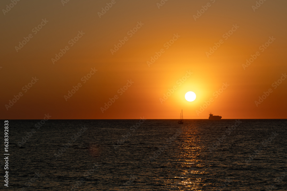Dramatic Sunset Over the Ocean – Tarifa, Spain Dramatic Sunset Over the Ocean – Tarifa, Spain
