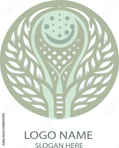 padel logo icon vector white background .