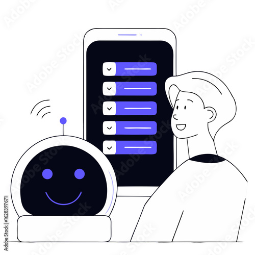 AI Assistant Floating or Rolling Beside User–Friendly Futuristic Companion Robot Concept Design