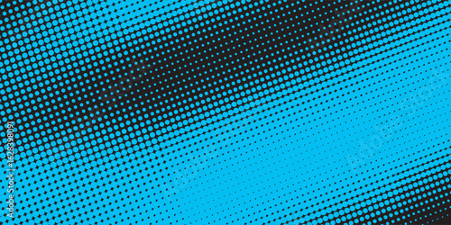 Dots halftone blue, Abstract dark curve background. Fluid shapes composition. Vector illustration