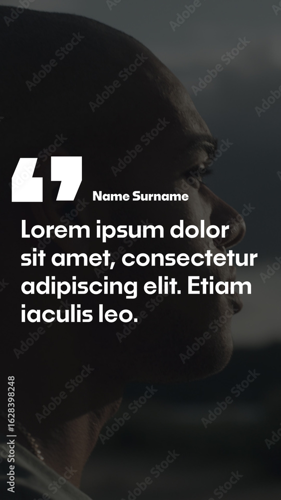 Vertical Quote Animation Template Stock Template | Adobe Stock