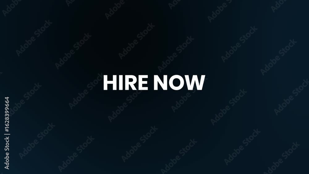 Hire Now Neon Text Animation | 4K Recruitment Callout Hire Now Neon Text Animation | 4K Recruitment Callout