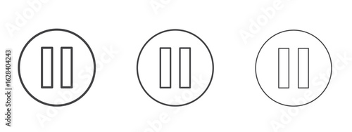 Heart icon in linear, outline icon isolated on white background