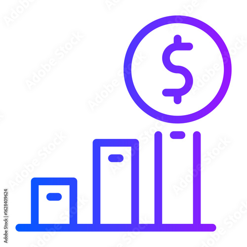 icon shares with style gradient