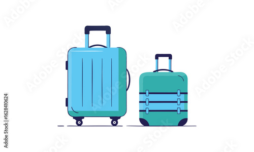 Trendy travel suitcases ideal for stylish packing and portability