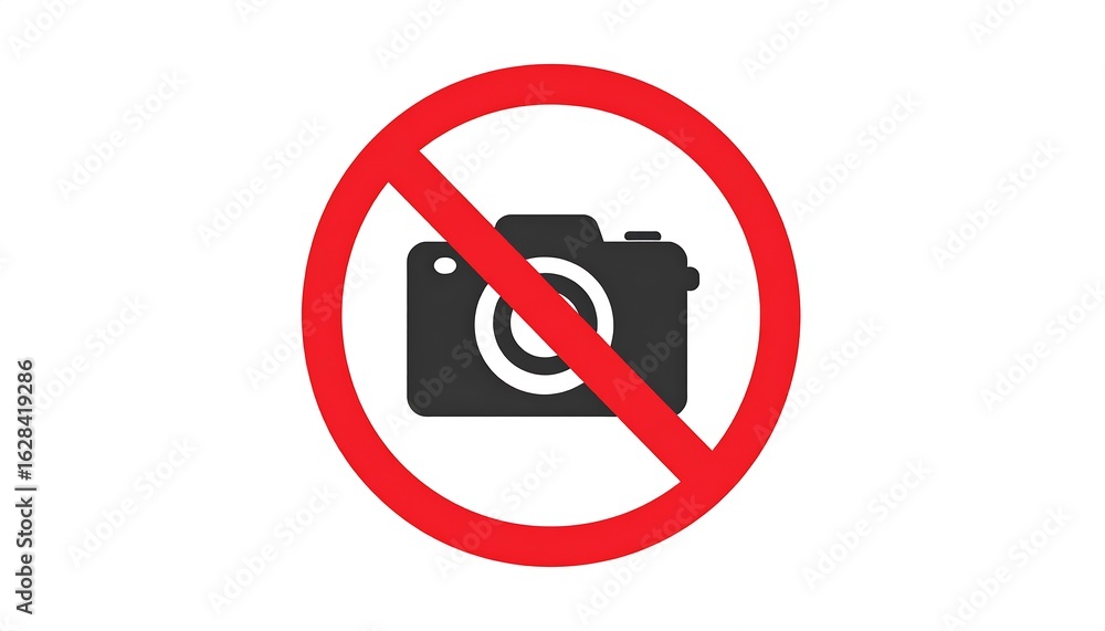 Photography prohibited sign Photography prohibited sign