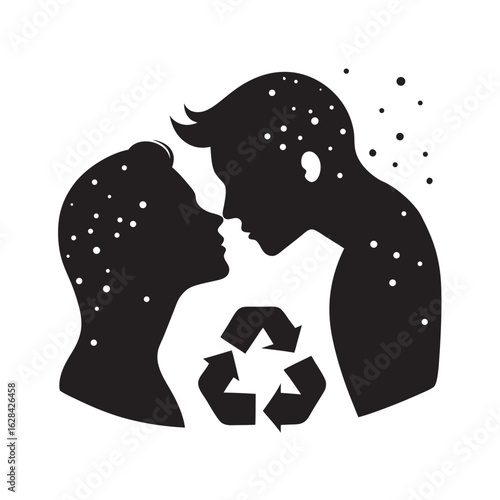 Toxic Weather Romance Scene Silhouette
