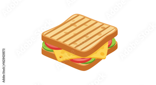 delicious grilled cheese sandwich perfect for menus apps and websites